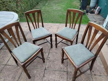 Photo of free Four 1930's style sunburst dining chairs (Buckhurst Hill IG9) #1
