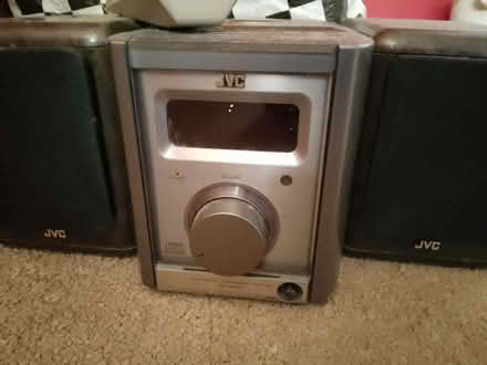 Photo of free JVC DVD player/radio with 2 speakers/remote control (Lexden CO3) #1