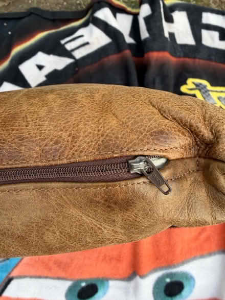 Photo of free Two antiqued leather cushions (Barnes SW13) #2