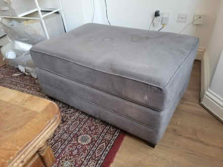 Photo of free Grey footstool (Churchill Square area BN1) #1