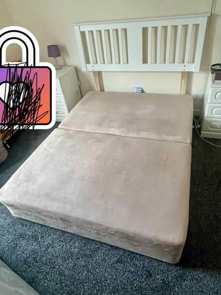 Photo of free Bed , mattress and headboard (Hyde) #1