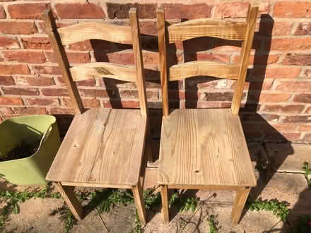 Photo of free Two wooden chairs (Horsebridge SY5) #1