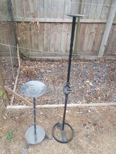 Photo of free Two black candles stands (Winchmore Hill N13) #1