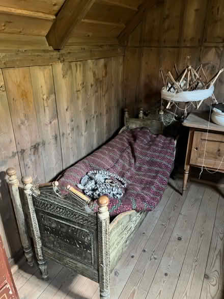 Photo of Single Bed Frame - wooden/metal (Brentford TW8) #1