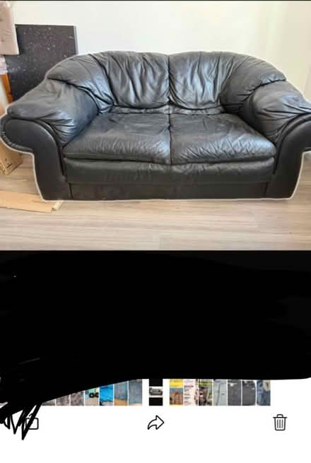 Photo of free Black sofa (E17 Waltham Forest) #2