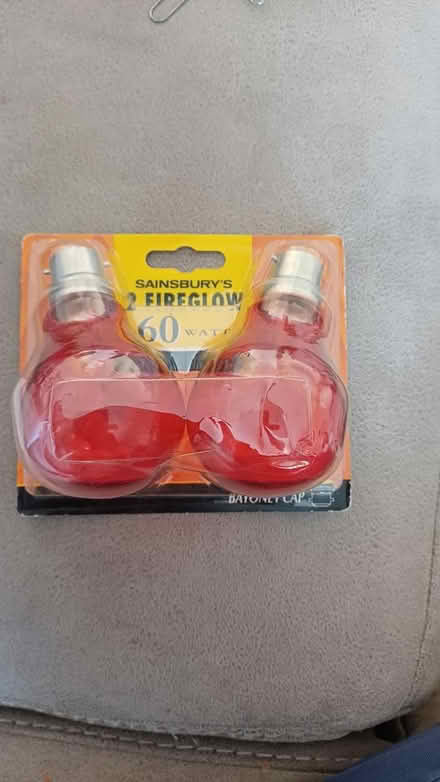 Photo of free 2 fireglow 60w bulbs (surbiton KT6) #1