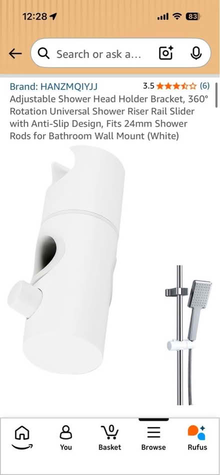 Photo of free Shower riser holder (Belle Vale L25) #1