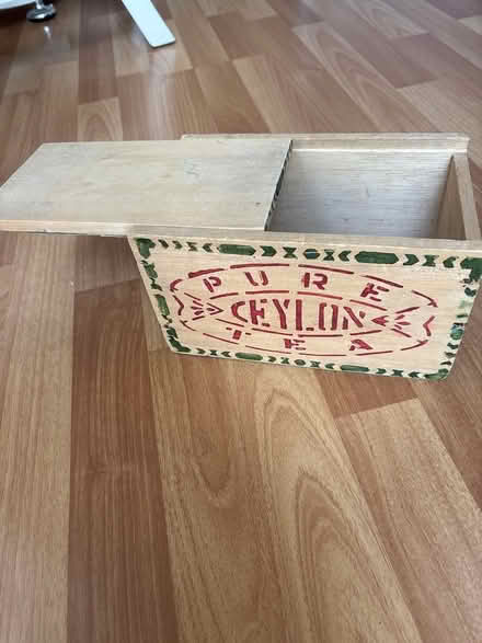 Photo of free Small wooden storage box (Ashford, Surrey TW15) #1