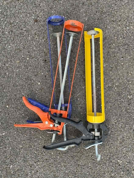 Photo of free Tiling & sealant tools incl. 3 caulk guns (Noke OX3) #1