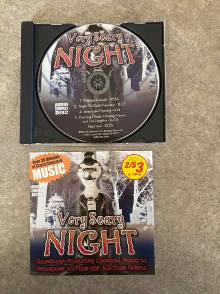 Photo of free Very Scary Halloween CD (Providence Subdivision, Elgin) #1