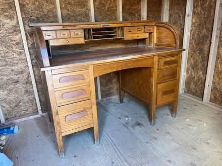 Photo of free Vintage Oak Roll-Top Desk (Canyon Rd) #1