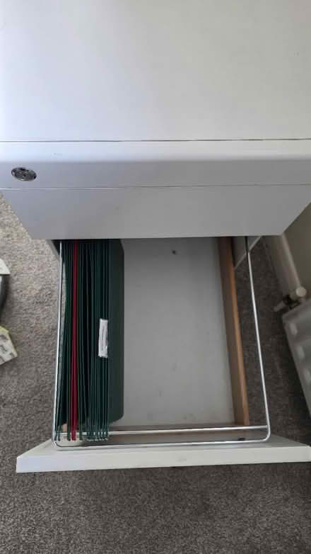 Photo of free White 2-Drawer Filing Cabinet (EH12 9JH) #4