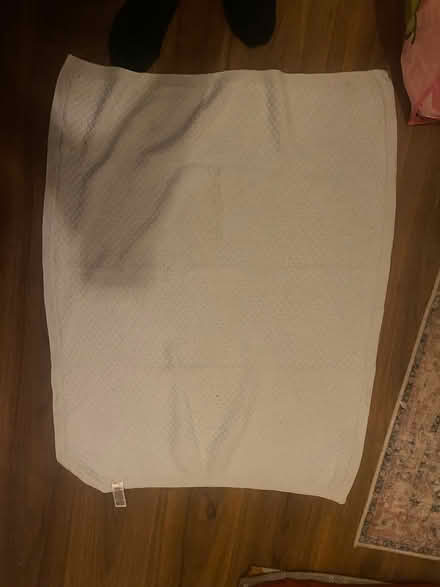 Photo of free Light blue checkered baby blanket (Manchester M19) #2