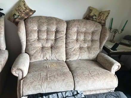 Photo of free 2 seater settee sofa (Sockbridge CA10) #1