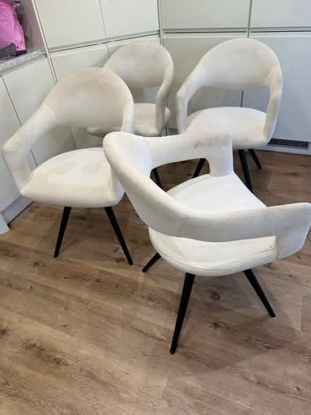 Photo of free 4 cream Boucle Dining Chairs (Barnack PE9 3) #2