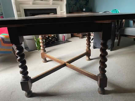 Photo of free Wooden extendable dining table (Bedford) #2