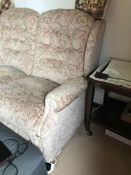 Photo of free 2 seater settee sofa (Sockbridge CA10) #2
