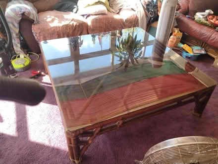 Photo of free Bamboo coffee/ Garden table (Barring close ME5) #3