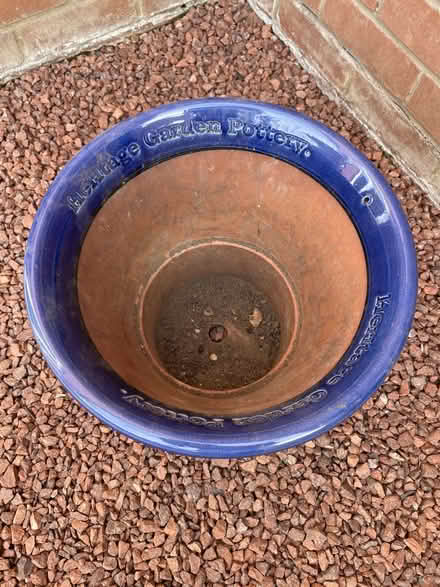 Photo of free Blue Ceramic Planter (Queen's Hills NR8) #2