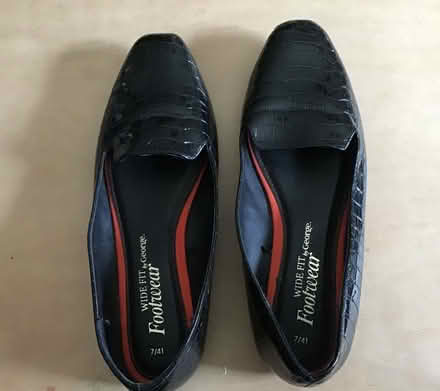 Photo of free Size 7 wide fit flat shoes black (langdon hills SS16) #1