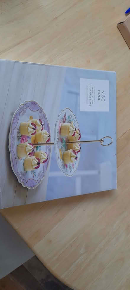 Photo of free M&S 2 tier cake stand (Saughall village CH1) #1