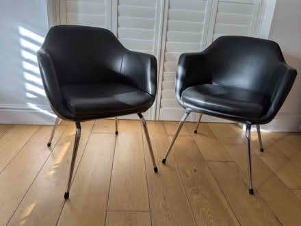 Photo of free Two black chairs (Arrington SG8) #1