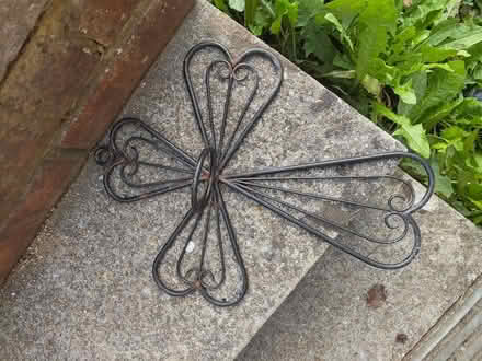 Photo of free Iron cross candle /plant holder (Bletchingley RH1) #1