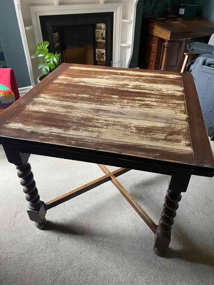 Photo of free Wooden extendable dining table (Bedford) #3
