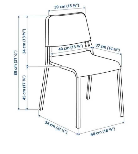 Photo of free Black dining chair (Notting Hill W11) #2