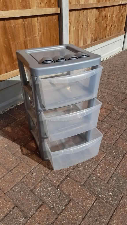 Photo of free Plastic 3 drawer unit (Stifford Clays RM16) #1