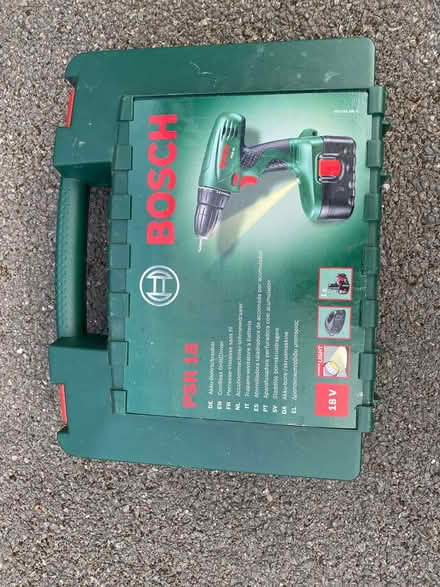Photo of free Bosch PSR 18 cordless drill with 2 batteries, charger & case (Noke OX3) #2