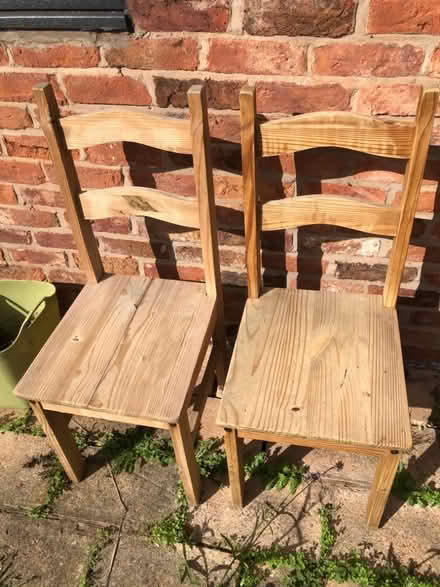 Photo of free Two wooden chairs (Horsebridge SY5) #2