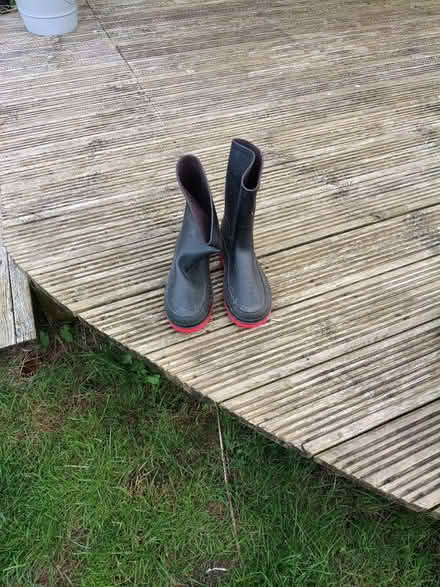 Photo of free Size 7 (42) calf wellies as new (Barry) #1