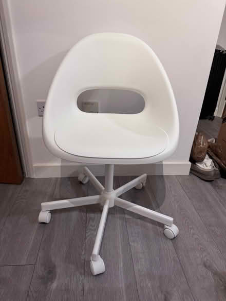 Photo of free IKEA White Adjustable Office Chair with Wheels (Golders Green NW11) #1