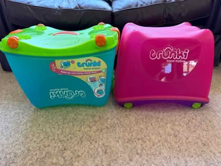 Photo of free Two Trunki travel toy boxes (Malvern WR14) #1