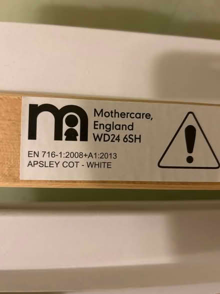 Photo of free Mothercare Apsley cot (Kidderminster, DY10) #2
