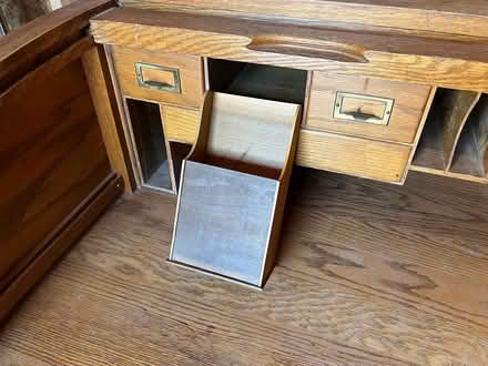 Photo of free Vintage Oak Roll-Top Desk (Canyon Rd) #3