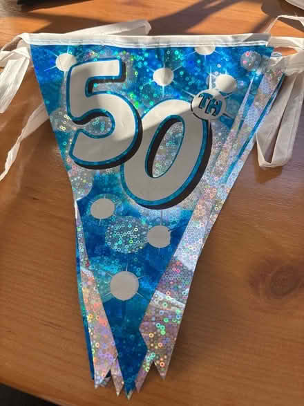 Photo of free 50th birthday bunting and banners (Longthorpe PE3) #1