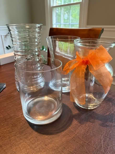 Photo of free Four glass vases (19803) #1