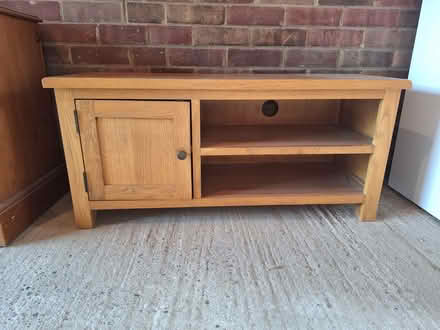 Photo of free Oak tv unit (Stanway, CO3) #3