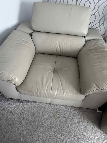 Photo of free Sofa - 3 seater and arm chair (Upton Wirral) #2