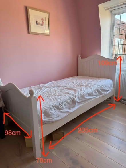 Photo of free Single bed plus mattress and topper (Five Ways SW15) #1