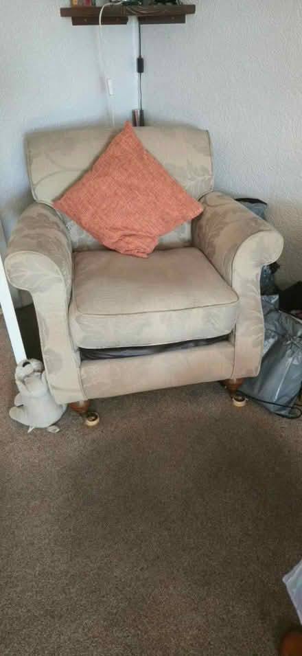 Photo of free 3 seater sofa and arm chair (Collier Row RM5) #3