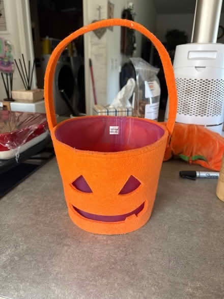 Photo of free Felt Pumpkin Candy Bucket (Providence Subdivision, Elgin) #1