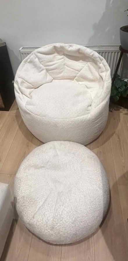 Photo of free bean bag chair & pouffe (Merton SW19) #1
