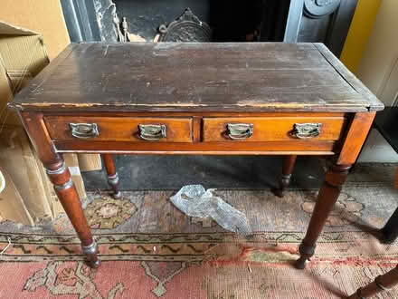 Photo of free Mahogany desk c.1930 (Brook Green W14) #1