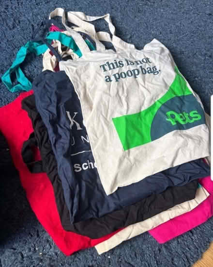 Photo of free 9 x uni cotton bags (Cheadle Heath SK8) #1