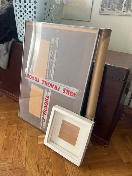 Photo of free Two Ikea frames and adhesive silver (Loughborough Park SW9) #1