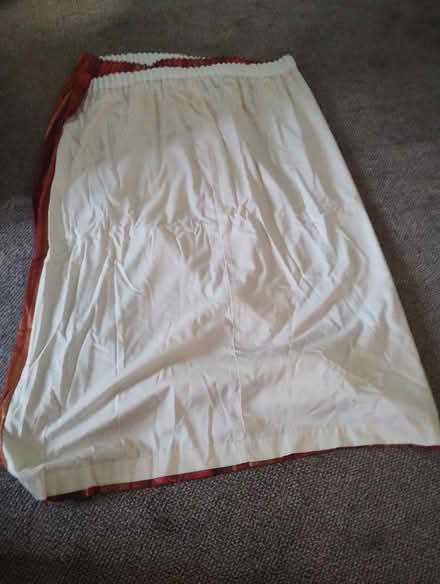 Photo of free Pair lined curtains (Warboys PE28) #2