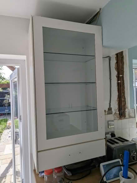 Photo of free Kitchen cupboard with glass door (mytchett GU16) #1